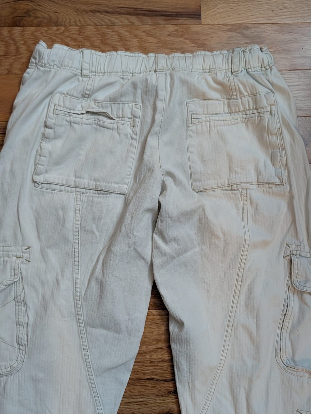 We The Free Tahiti Pull-On Cargo Pants in Tofu White Size Medium Y2K - Picture 10 of 16